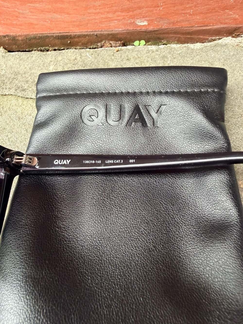Quay Australia Nightfall Oversized Shield Flat Top Sunglasses - Picture 3 of 6